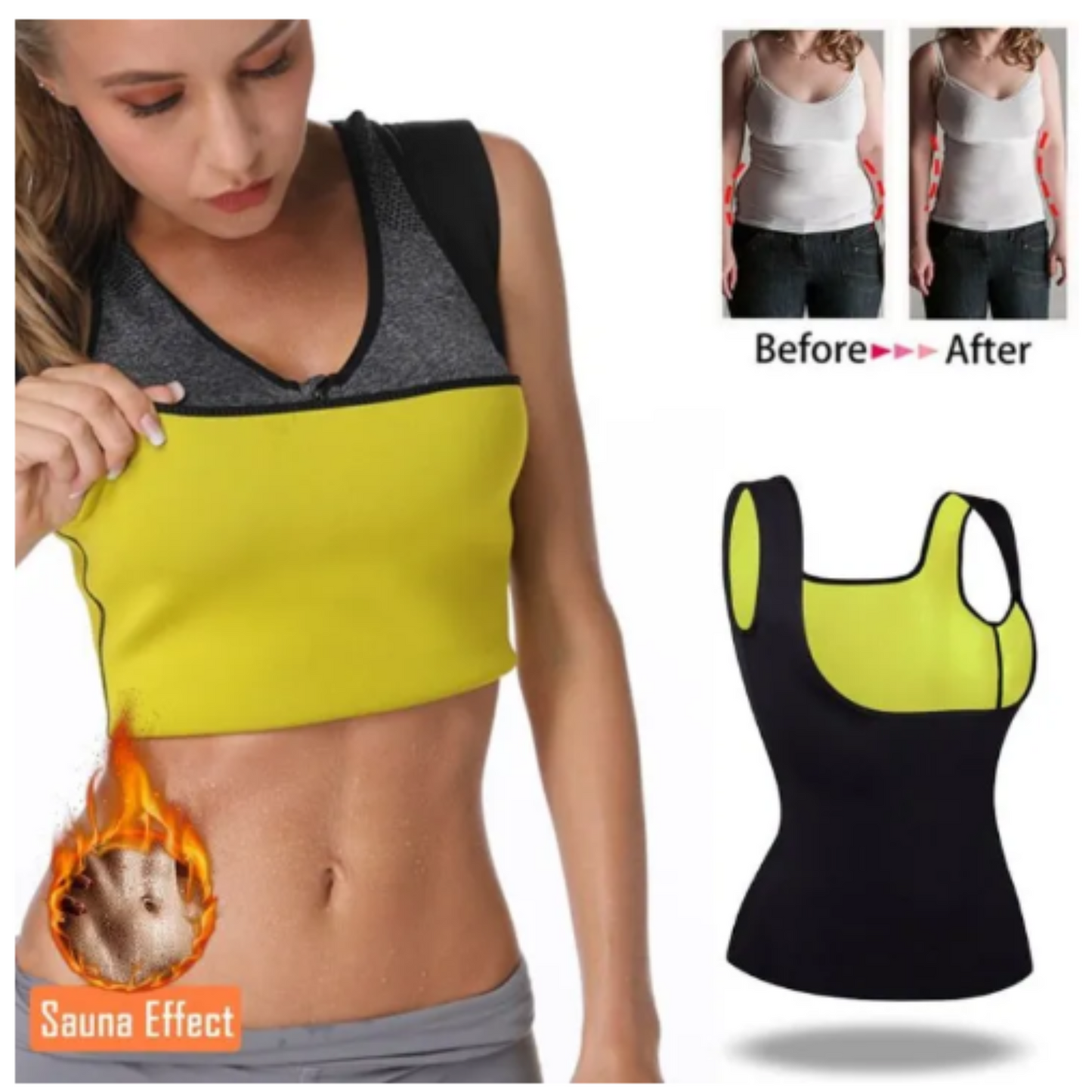 Neoprene Slimming Shirt for Weight Loss - Hot Body Shaper
