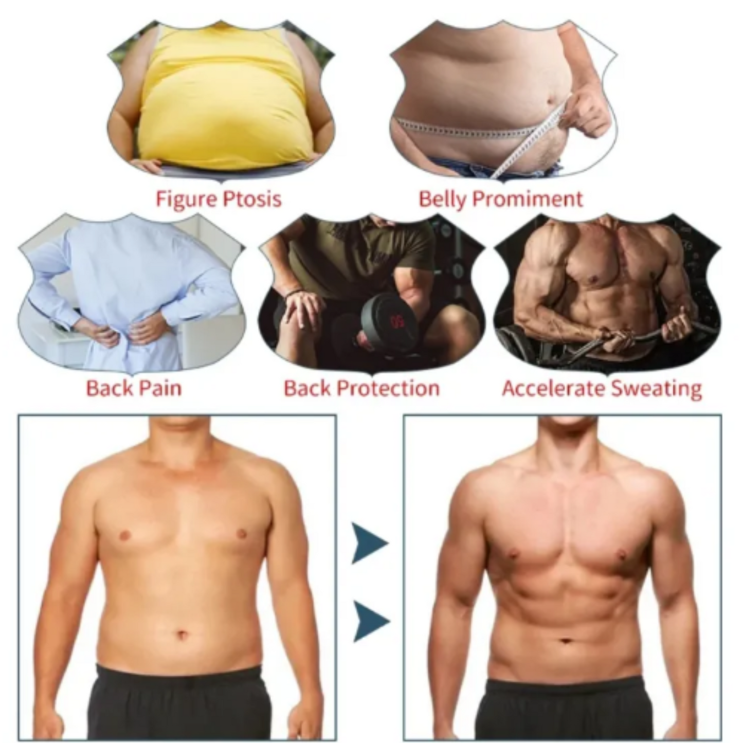 Unisex Neoprene Slimming Vest with Zipper - Hot Body Shaper