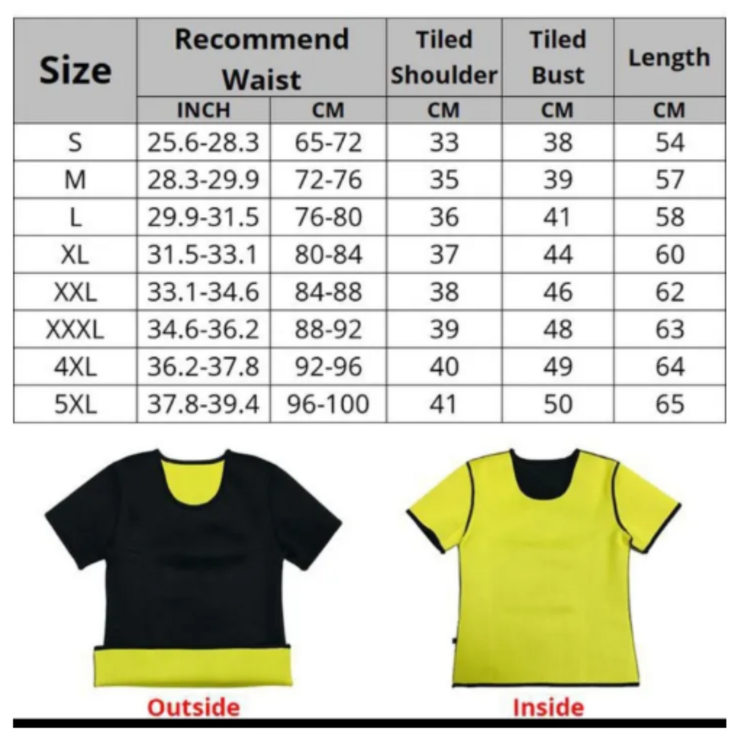 Unisex Neoprene Slimming Shirt - Hot Body Shaper