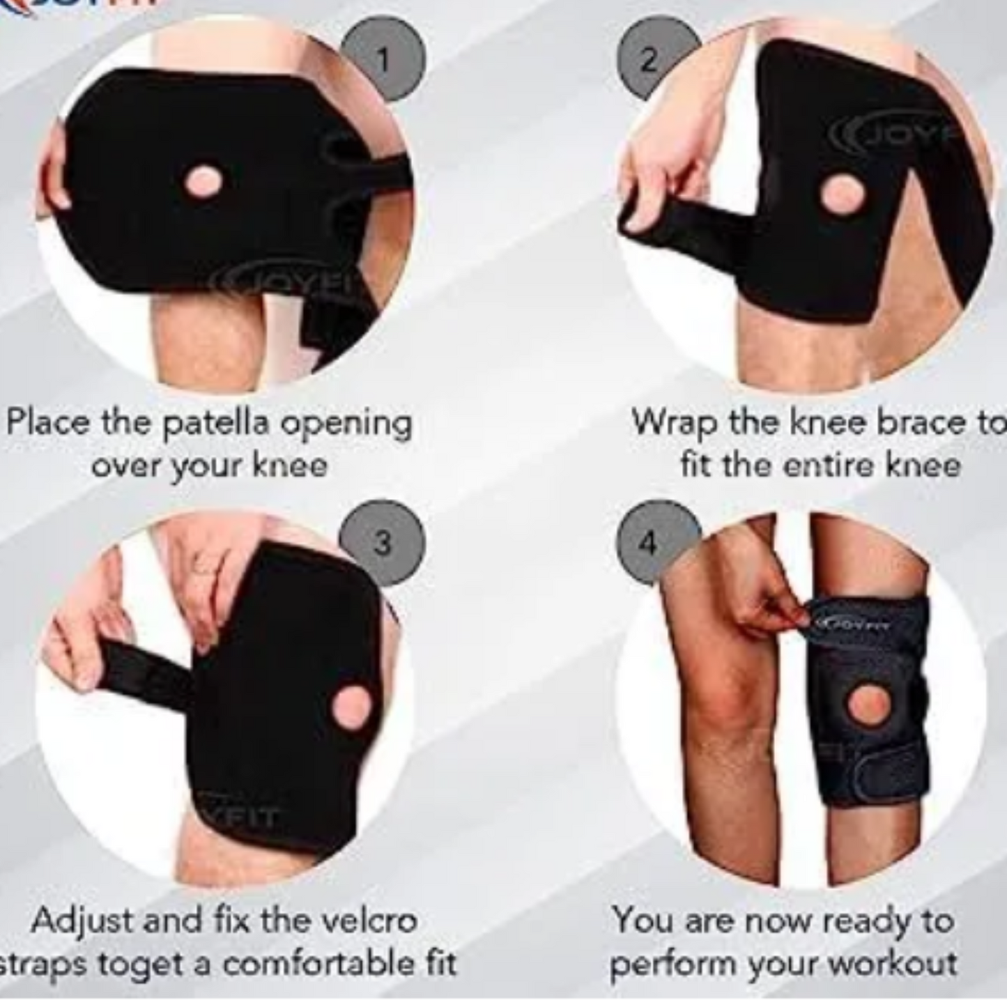 Knee Brace Support – Perfect for Running, Gym & Recovery - 1 Pair