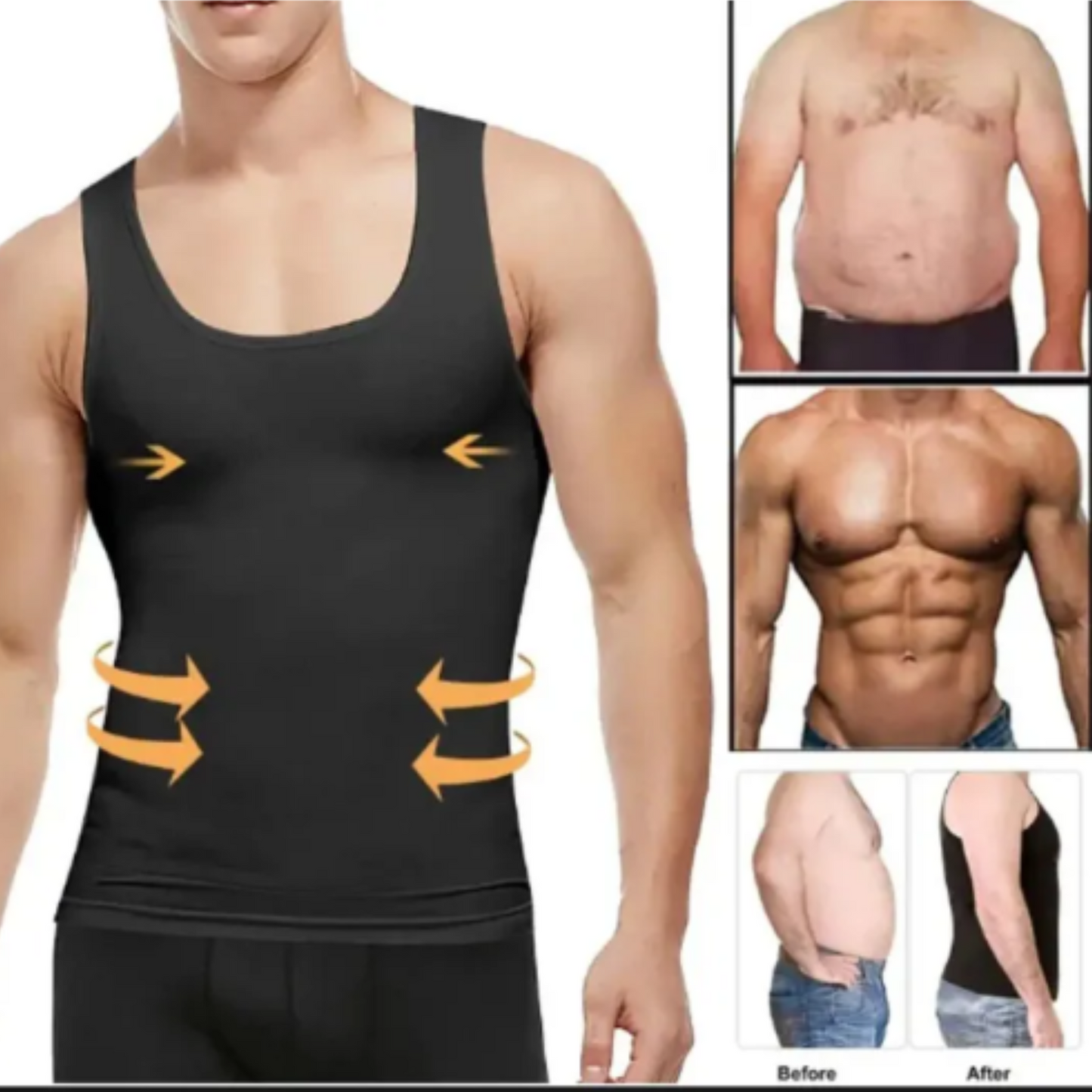 Men's Body Shaper | Slimming Shirt | Fats Burner