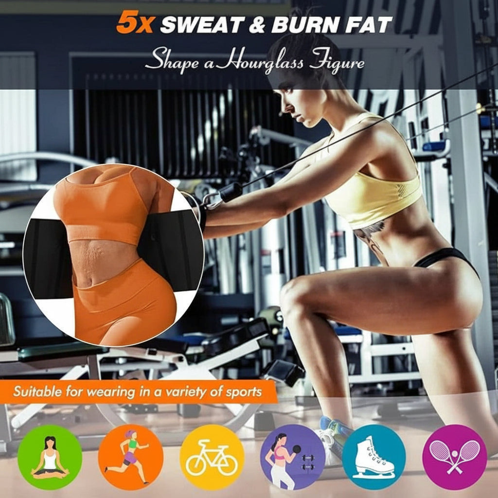 Unisex Ziper Waist Trainer Belt