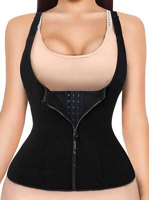 Women’s Waist Cincher Vest –Secure Hook & Zipper Waist Shaper