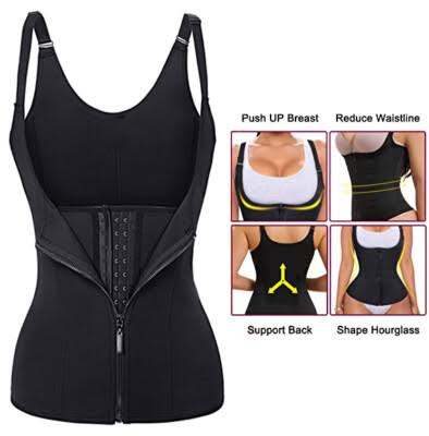 Women’s Waist Cincher Vest –Secure Hook & Zipper Waist Shaper