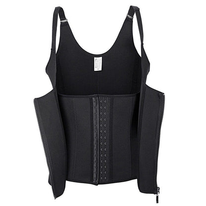 Women’s Waist Cincher Vest –Secure Hook & Zipper Waist Shaper