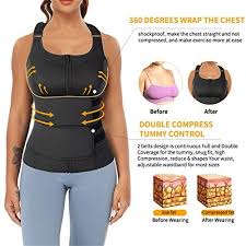 Ziper Slimming Shirt for Women + Waist Trainer
