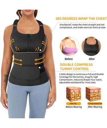 Ziper Slimming Shirt for Women + Waist Trainer