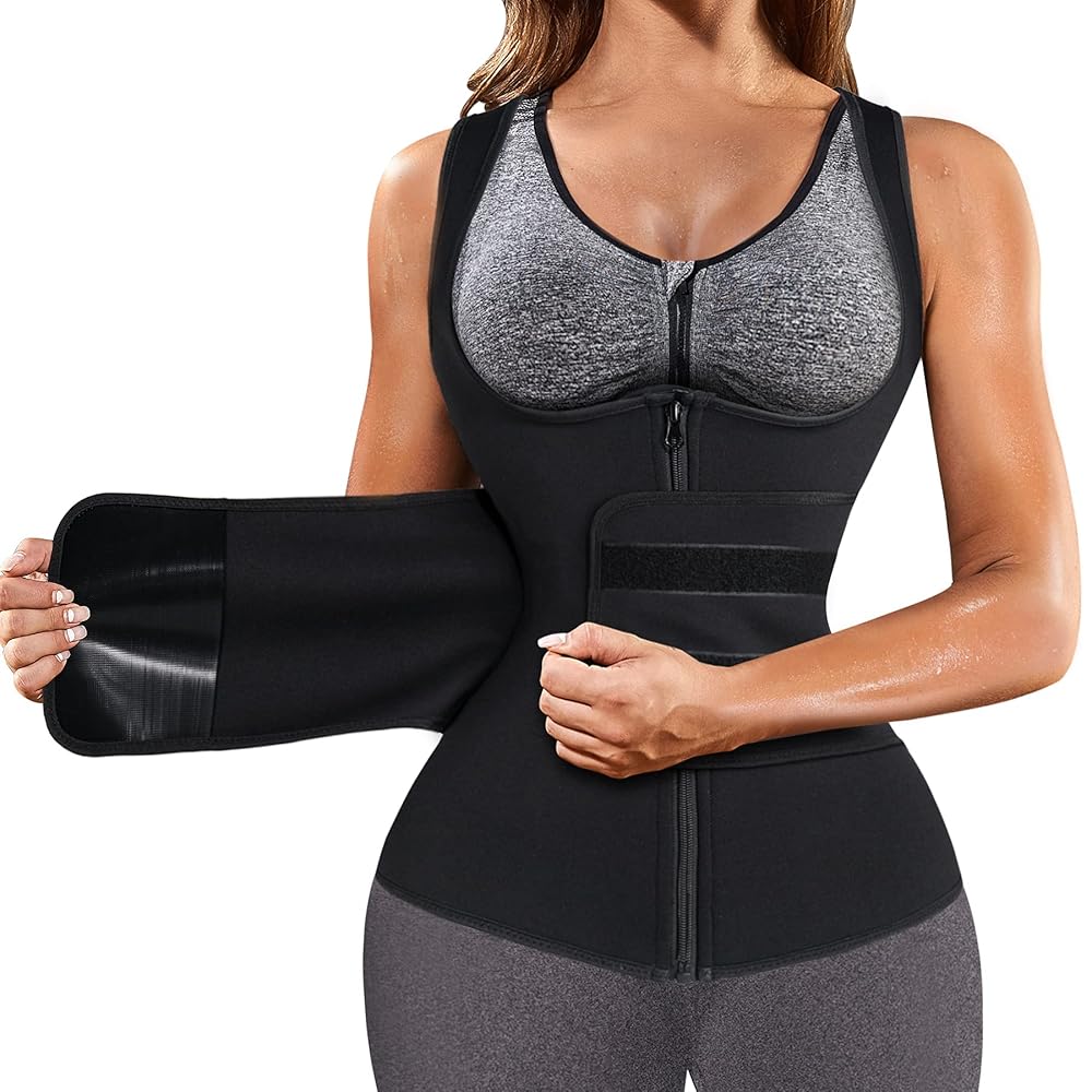 Ziper Slimming Shirt for Women + Waist Trainer