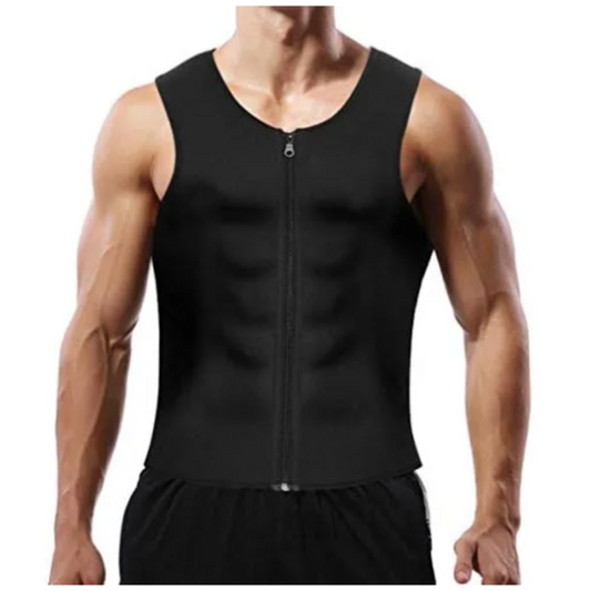 Men's Zipper Neoprene Slimming Shirt - Hot Body Shaper