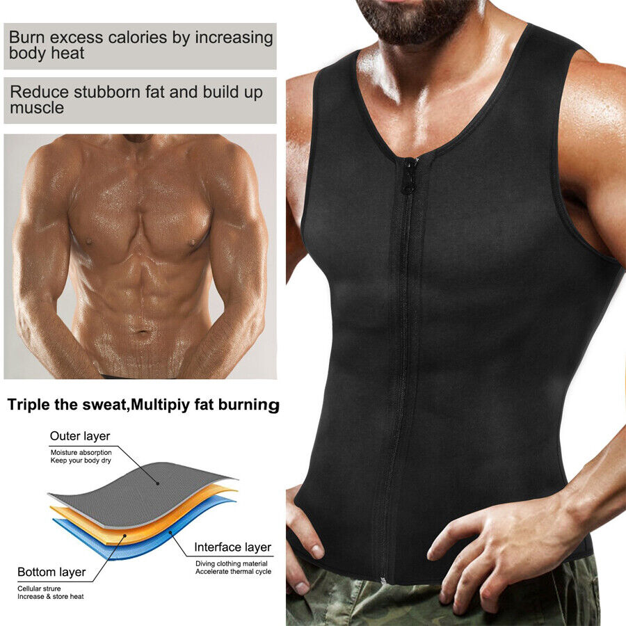 Zipper Cami Men Vest