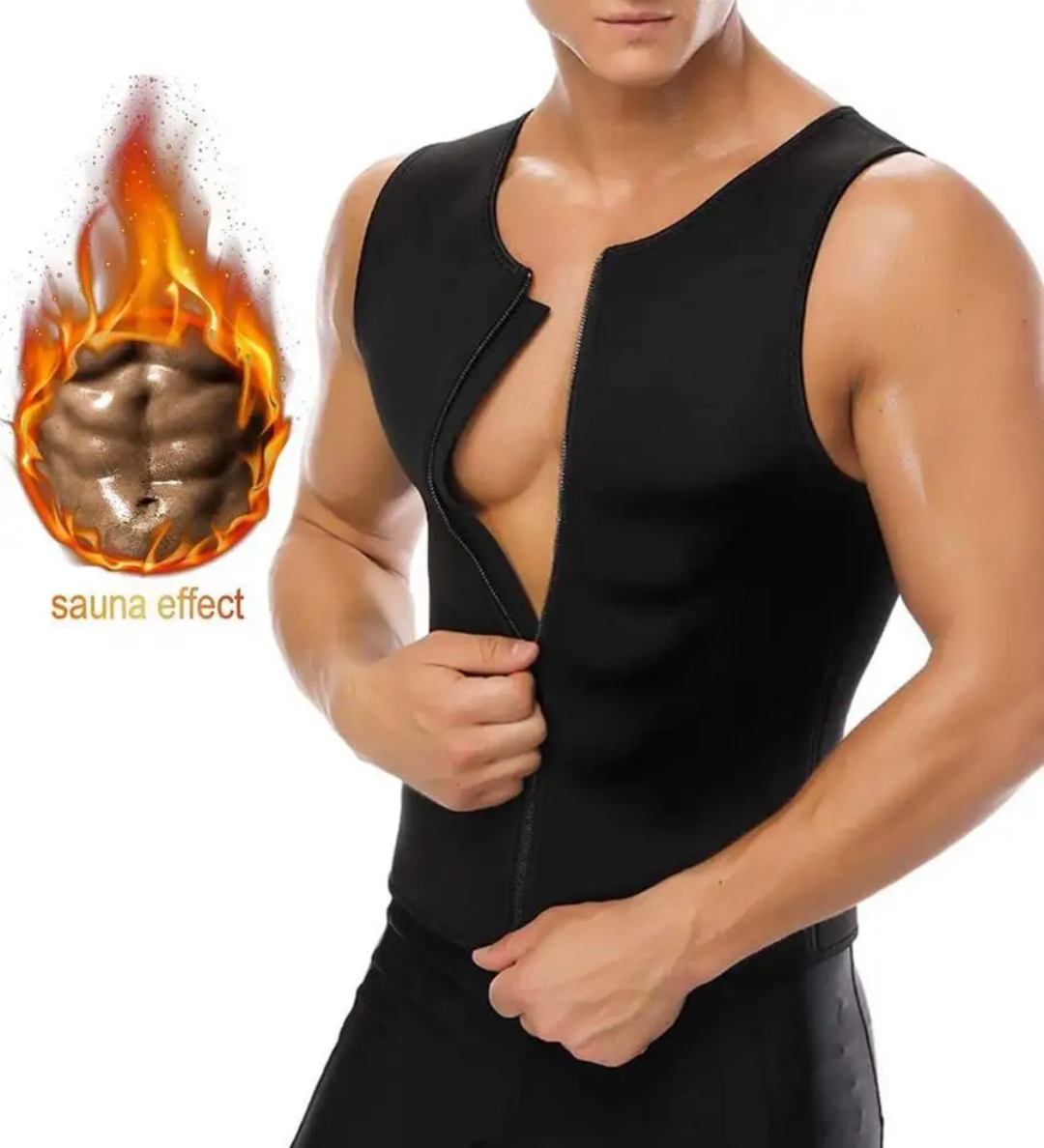 Zipper Cami Men Vest+Waist Trainer